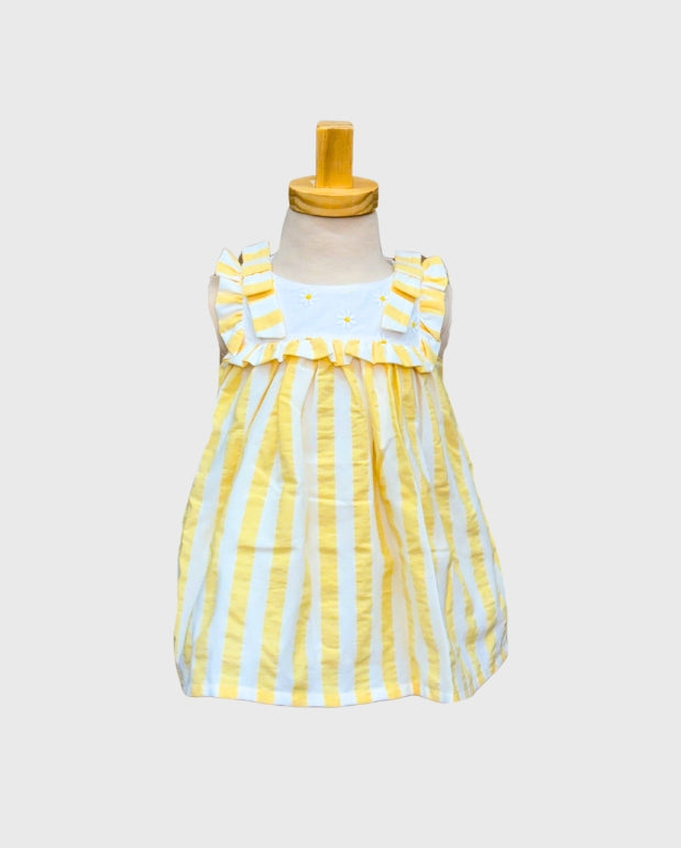 Vestido Margaritas Rayas Deolinda