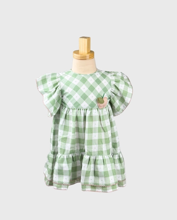 Vestido Manzana Cuadros Deolinda