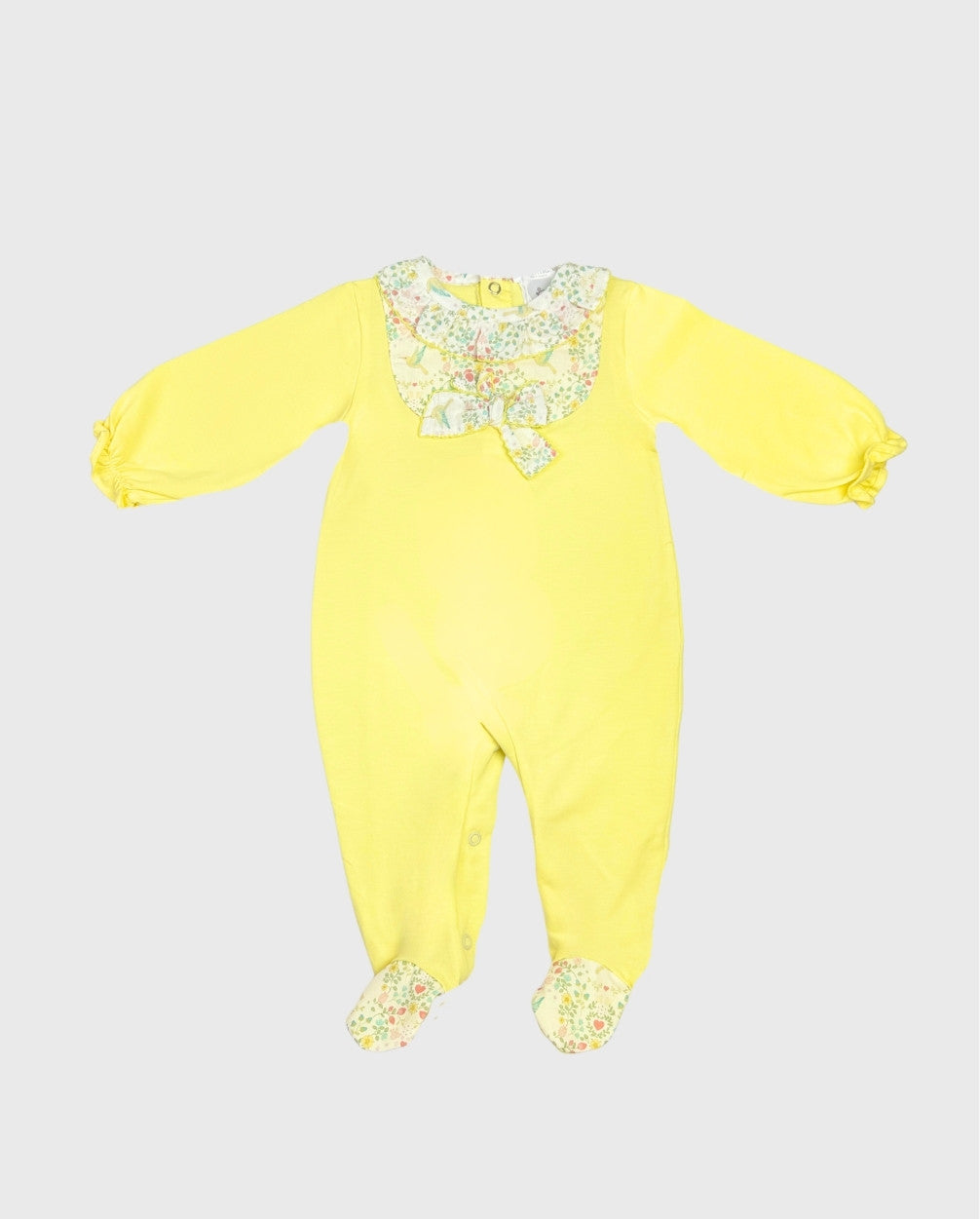 Pijama Colibrí Detalle Moño Amarillo Deolinda