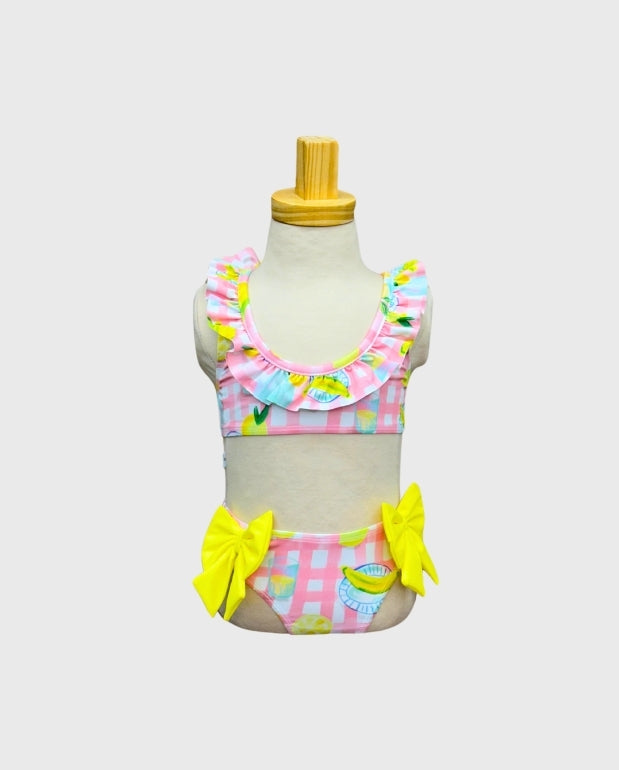 Vestido de Baño Cuadros Rosa Deolinda