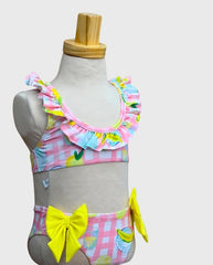 Vestido de Baño Cuadros Rosa Deolinda Verano