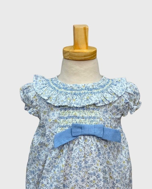 Pelele Detalle Bordado Floral Deolinda Blue