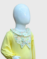 Pijama Colibrí Detalle Moño Amarillo Deolinda Yellow