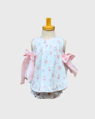 Conjunto Moños Conejos Blanco Deolinda