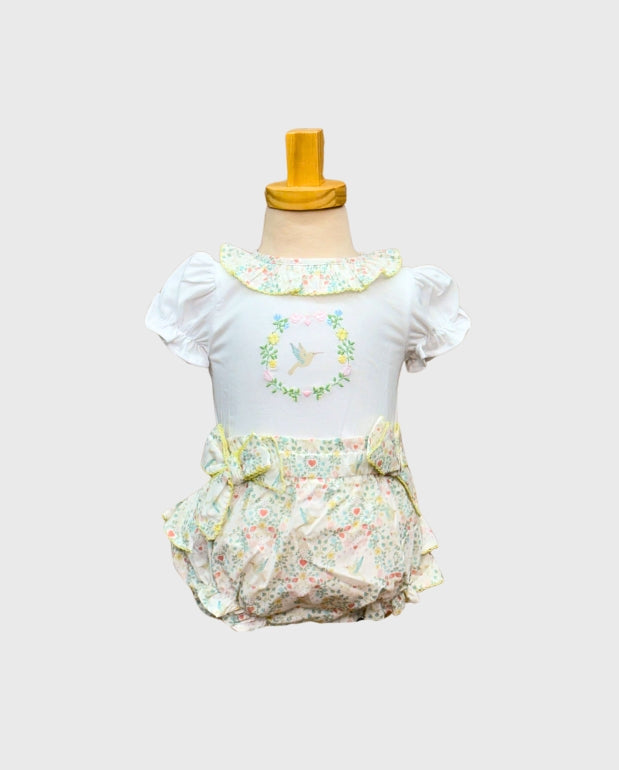 Conjunto Colibrí Detalle Bordado Deolinda Campo