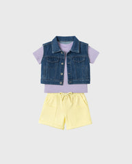 Conjunto 3 Piezas Short y Chaleco