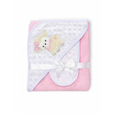 Toalla Con Capota y Babitas Surtido Rosa