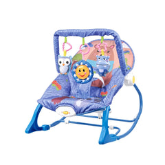 Silla Mecedora Rocker Oso Hipopotamo Azul