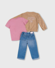 Conjunto 3 Piezas Chaqueta Ojalillo