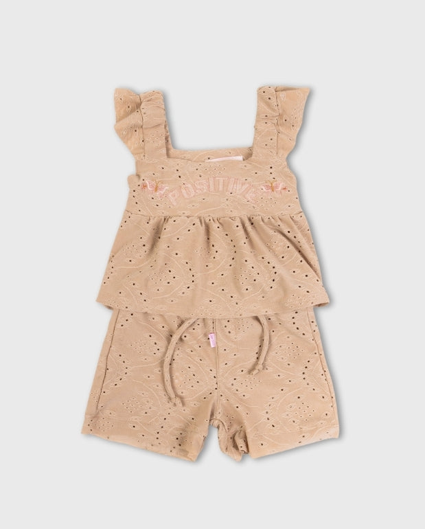 Conjunto Bebé Niña Short Ojalillo