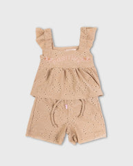 Conjunto Bebé Niña Short Ojalillo