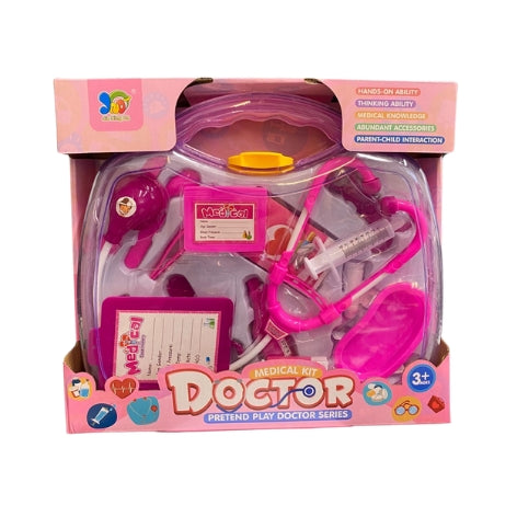 Juguete Maletin Doctora Infantil Rosa