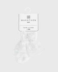 Medias Encaje y Perlas Moño