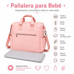Bolso Pañalera Baby Sky Tela