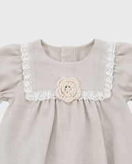Pelele Detalle Encaje Beige Deolinda