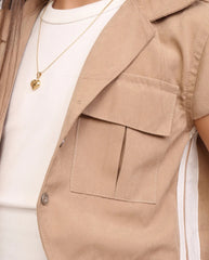 Conjunto 3 Piezas Pantalón Cargo Camel