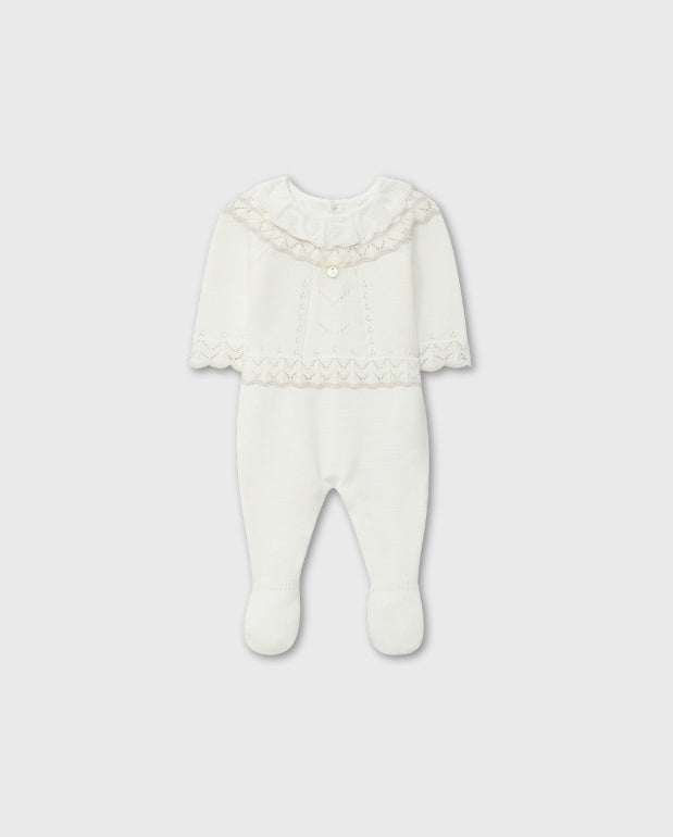 Pijama Tricot Detalle Cuello Blanco Dr.Kid