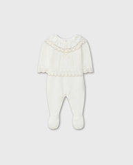 Pijama Tricot Detalle Cuello Blanco Dr.Kid