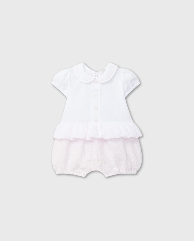 Pelele Bordado Cuello Rosa Dr.kid