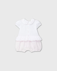 Pelele Bordado Cuello Rosa Dr.kid