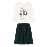 Conjunto Falda Plisada Muñecas Boboli