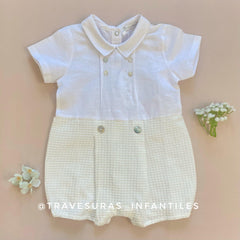 Pelele Ceremonia Combinado Algodón