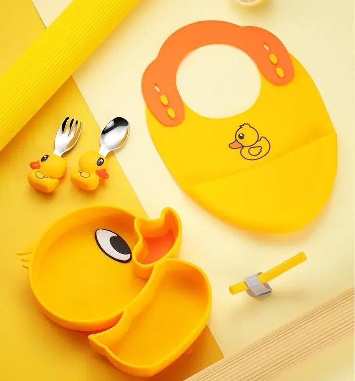 Set 6 Piezas De Alimentación En Silicona Animales