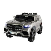 Carro eléctrico infantil Mercedes GLV Silver 12V con luces LED y puertas funcionales