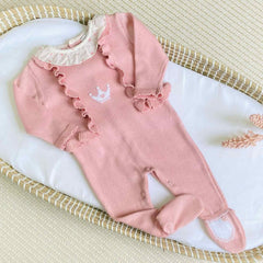 Enterizo Tricot Corona Rosa