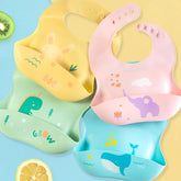 Babero En Silicona Estampado Animales
