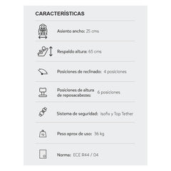 Silla De Carro First Plus Negro Gris Priori