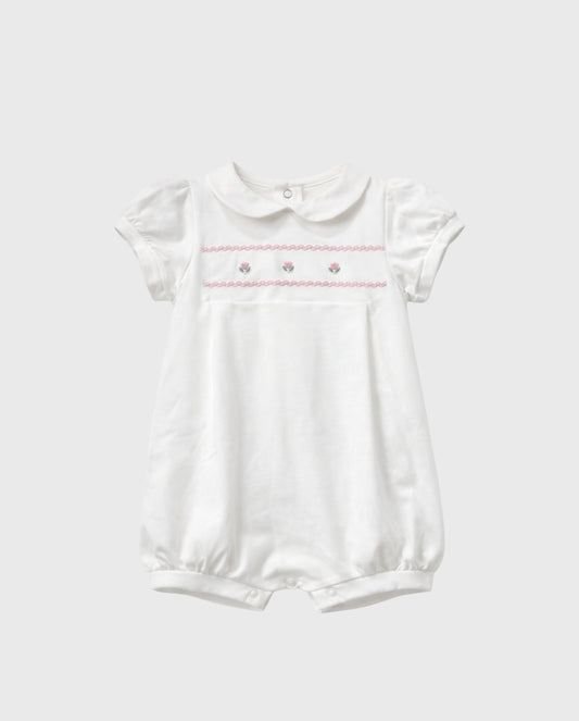 Pelele Cuello Bordado Blanco Mayoral
