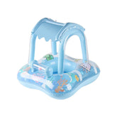 Flotador Con Techo Oceano Animales azul