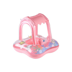 Flotador Con Techo Oceano Animales rosa