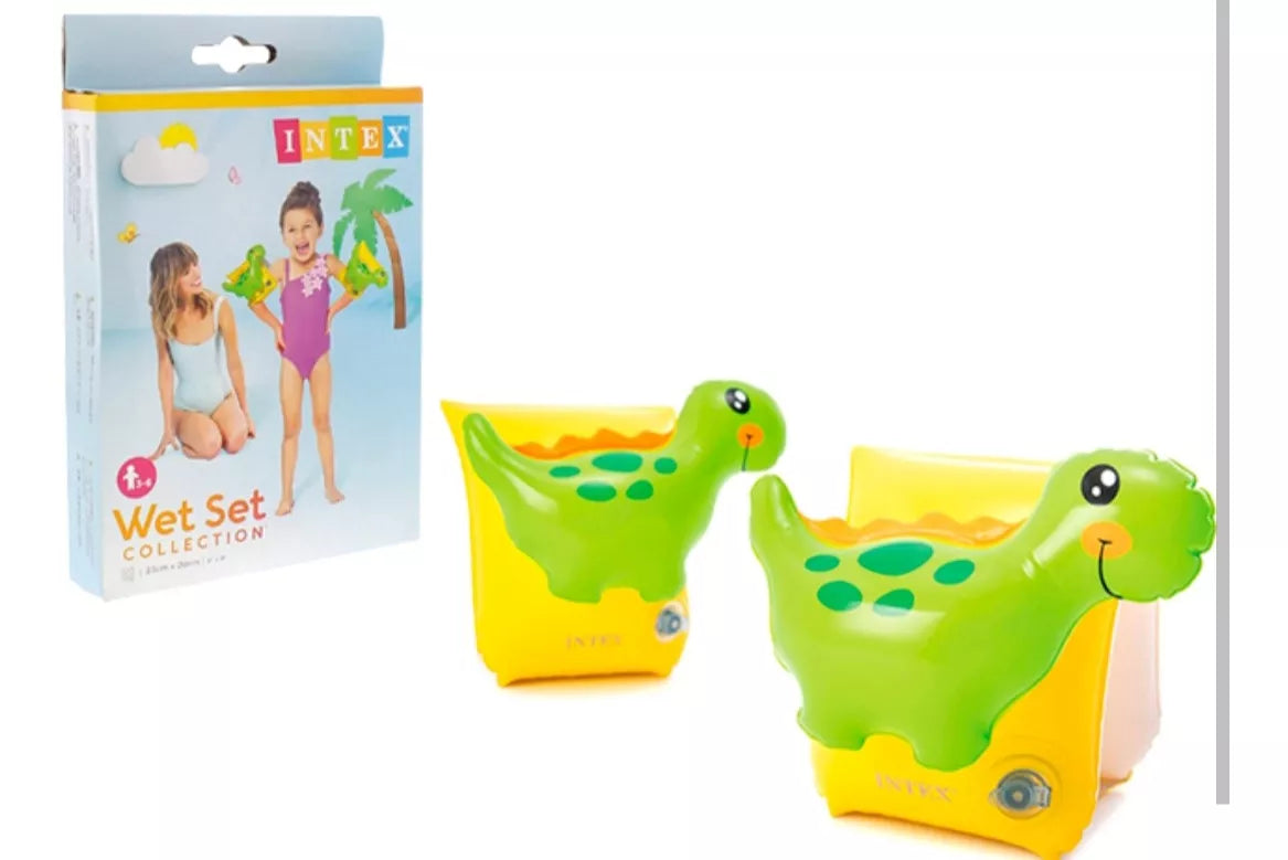 Flotador de Brazos Para Niños Dinosaurio detalle