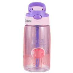 Vaso Pitillo Con Asa Estampado 480ml Niña Medusa