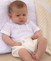 Pelele Ceremonia Combinado Algodón bebe