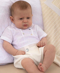 Pelele Ceremonia Combinado Algodón bebe