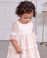 Vestido Tul Plumeti Rosa