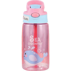 Vaso Pitillo Con Asa Estampado 480ml Niña Ballena