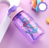 Vaso Pitillo Con Asa Estampado 480ml Niña Ancla