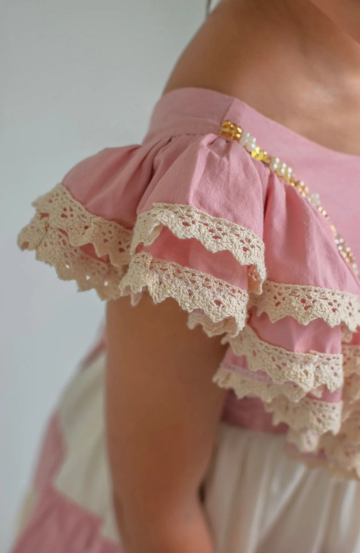 Vestido Para Niña Combinado Generosa Lilo Detalles