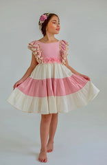 Vestido Para Niña Combinado Generosa Lilo Vuelo