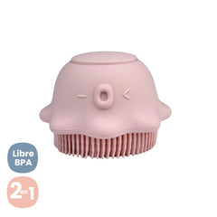 Cepillo Dispensador de Shampo Pulpo Genial Pink