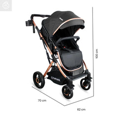 Coche Moises Gold LX Negro Bebesit Medidas