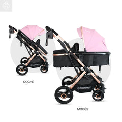 Coche Moises Gold LX Rosa Bebesit Usos