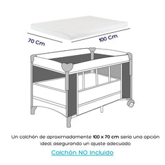 Cuna Corral Relax Bebesit Azul