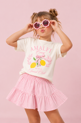 Conjunto Falda Rayas Limones