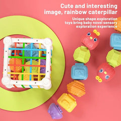 Cubo Didáctico Sensorial Con Figuras De Pájaro