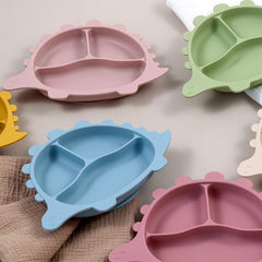 Plato En Silicona Dinosaurio Divisiones